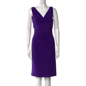 RALPH LAUREN Purple Matte Jersey Dress.
Size 4